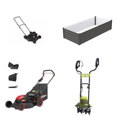 Pallet - 8 Pcs - Mowers, Other, Trimmers & Edgers, Pools & Water Fun - Customer Returns - Hyper Tough, Snow Joe, Absco Sheds, Honeystore