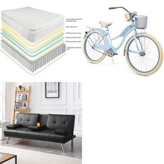2 Pallets - 23 Pcs - Mattresses, Living Room, Cycling & Bicycles - Overstock - Slumber 1