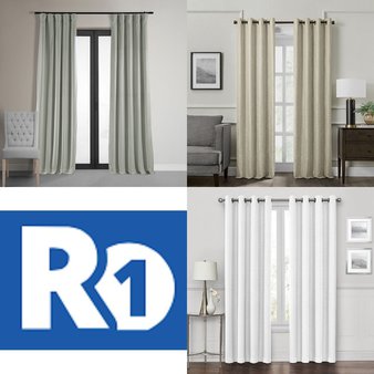 Pallet – 276 Pcs – Decor, Curtains & Window Coverings, Kitchen & Dining – Mixed Conditions – Private Label Home Goods, Eclipse, Keeco, Fieldcrest