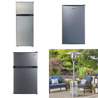Pallet – 6 Pcs – Refrigerators, Freezers, Heaters – Overstock – Frigidaire, HISENSE