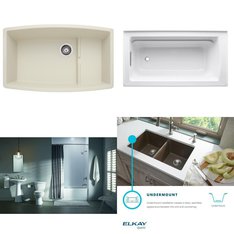 Pallet - 5 Pcs - Hardware, Kitchen & Bath Fixtures - Customer Returns - Kohler, ELKAY, Blanco