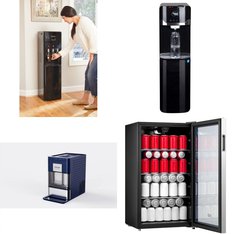 Pallet - 8 Pcs - Bar Refrigerators & Water Coolers, Refrigerators, Ice Makers - Customer Returns - Galanz, HISENSE, Frigidaire, Great Value