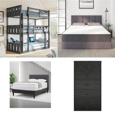 CLEARANCE! Pallet - 17 Pcs - Mattresses, Bedroom, Patio, Office - Overstock - Mainstays, NapQueen