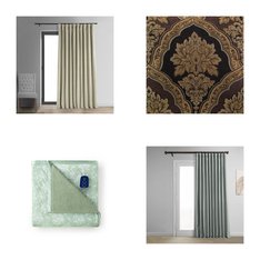 CLEARANCE! 3 Pallets - 688 Pcs - Rugs & Mats, Curtains & Window Coverings, Sheets, Pillowcases & Bed Skirts, Bedding Sets - Mixed Conditions - Unmanifested Home, Window, and Rugs, Madison Park, Eclipse, Regal Home Collections, Inc.