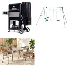 Pallet - 3 Pcs - Patio - Open Box Customer Returns - HomeTrends, Masterbuilt, Plum Play