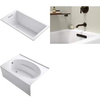 Pallet – 3 Pcs – Kitchen & Bath Fixtures, Hardware – Customer Returns – Kohler