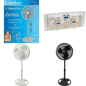 1 Pallet – 50 Pcs – Fans – Customer Returns – Lasko, Holmes
