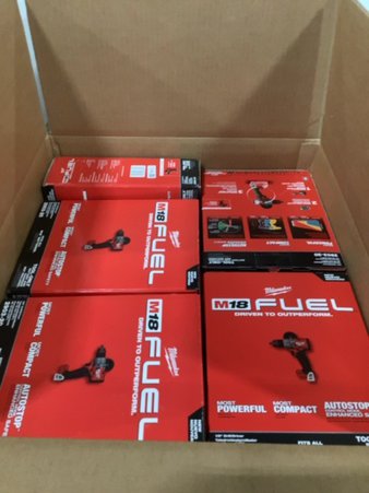 3 Parcel Boxes – 68 Pcs – Hand Tools, Power Tools – Conditionally Assessed Milwaukee Tools Returns (Conditions in Manifest)