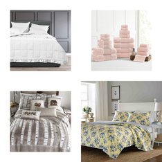 CLEARANCE! 3 Pallets - 448 Pcs - Curtains & Window Coverings, Sheets, Pillowcases & Bed Skirts, Bedding Sets, Blankets, Throws & Quilts - Mixed Conditions - Fieldcrest, Asstd National Brand, Eclipse, Madison Park