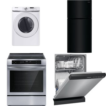 4 Pcs – Laundry, Ovens / Ranges – Open Box Like New, Like New – Frigidaire, Samsung