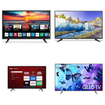 12 Pcs – LED/LCD TVs – Refurbished (GRADE A, GRADE B) – TCL, Samsung, SCEPTRE, VIZIO