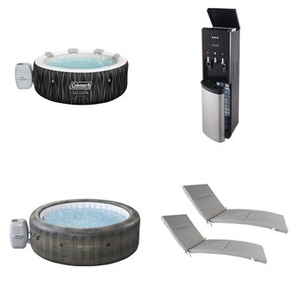 Pallet – 9 Pcs – Patio & Outdoor Lighting / Decor, Hot Tubs & Saunas, Office, Shredders – Customer Returns – Mm, Hyper Tough, Coleman, SaluSpa