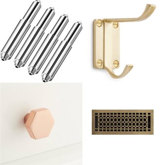 Pallet – 213 Pcs – Bath, Unsorted, Decor, Accessories – Open Box Like New – Signature Hardware