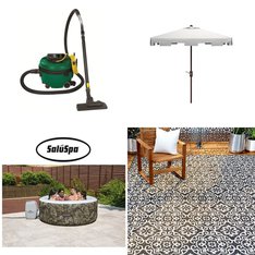CLEARANCE! Pallet - 19 Pcs - Rugs & Mats, Vacuums, Camping & Hiking, Lighting & Light Fixtures - Customer Returns - Edmar Corporation, ONLINE, Ozark Trail, Better Homes & Gardens