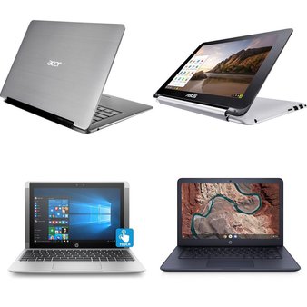 5 Pcs – Laptop Computers – Refurbished (GRADE A – No Power Adapter) – HP, Asus, ACER, Samsung