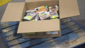 1 Parcel Box – 119 Pcs – DVD Discs, Batteries, Other – NEW/SEALED Products – Walmart