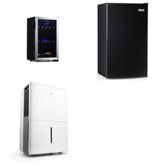 Pallet - 6 Pcs - Refrigerators, Humidifiers / De-Humidifiers - Customer Returns - Igloo, Midea, NewAir