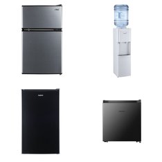 Pallet - 6 Pcs - Refrigerators, Freezers, Bar Refrigerators & Water Coolers - Customer Returns - HISENSE, Galanz, Primo Water, Arctic King