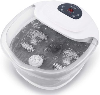 AMAZON CLEARANCE! Pallet – 12 Pcs – MaxKare Foot Spa Bath Bucket Massager with 4 Massaging Rollers, Gray – 3 in 1 Function – Brand New – Retail Ready