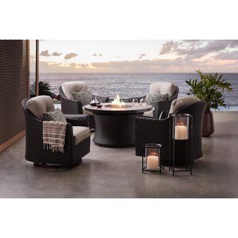 Pallet – Member’s Mark SBGX03823-5 Agio Heritage 5-Piece Outdoor Fire Pit Chat Set with Sunbrella Fabric – Customer Returns