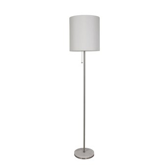 25 Pcs – Project 62 Nickle and Marble Base Stick Floor Lamp Silver – Lamp Only – Open Box Like New, New Damaged Box, New – Retail Ready