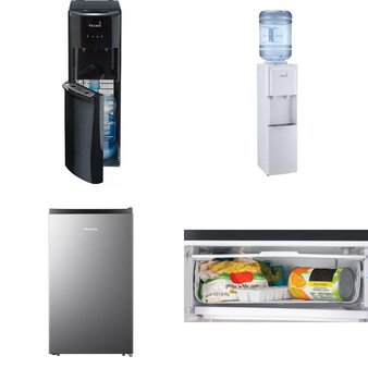Pallet – 6 Pcs – Bar Refrigerators & Water Coolers, Refrigerators – Customer Returns – Igloo, Primo Water, HISENSE