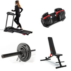 Pallet - 9 Pcs - Exercise & Fitness, Outdoor Sports - Customer Returns - FitRx, CAP, CAP Barbell, Sunny Health & Fitness