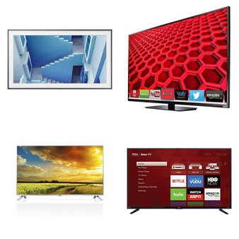 10 Pcs – LED/LCD TVs (46″ – 55″) – Refurbished (GRADE A, GRADE B, No Stand) – VIZIO, HITACHI, LG, SCEPTRE
