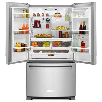 Pallet – 1 Pcs – Refrigerators – KitchenAid – KitchenAid KRFC300ESS 20 cu. ft. French Door Refrigerator in Stainless Steel, Counter Depth