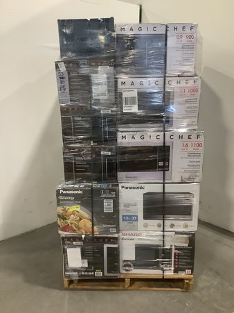 1 Pallet – 18 Pcs – Microwaves – Untested Customer Returns – Major Retailer