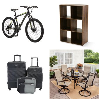 2 Pallets – 16 Pcs – Cycling & Bicycles, Living Room, Office, Luggage – Overstock – Mainstays, Schwinn, Wrangler, Mongoose