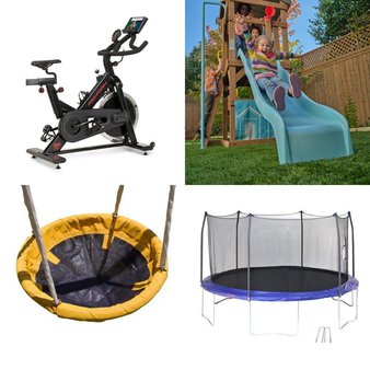 Pallet – 9 Pcs – Outdoor Play, Trampolines – Damaged / Missing Parts / Tested NOT WORKING – Skywalker Trampolines, KidKraft, Sportspower, Lifetime