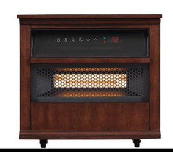 10 Pcs – INFRAGEN 13QH8000-W500 18″ Portable Smart Heater, Walnut Brown – New – Retail Ready