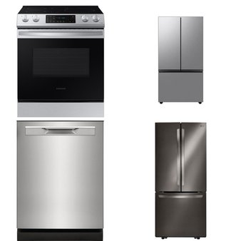 4 Pcs – Refrigerators – Like New, Open Box Like New – Samsung, Frigidaire, LG
