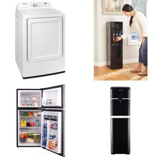 6 Pallets - 36 Pcs - Bar Refrigerators & Water Coolers, Humidifiers / De-Humidifiers, Refrigerators, Heaters - Customer Returns - Galanz, HoMedics, Primo, Primo Water