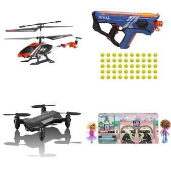 Pallet – 31 Pcs – Vehicles, Trains & RC, Drones & Quadcopters Vehicles, Dolls, Water Guns & Foam Blasters – Customer Returns – Sky Rover, Voyage Aeronautics, New Bright, LeapFrog