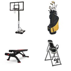 Pallet - 5 Pcs - Exercise & Fitness, Outdoor Sports, Golf - Customer Returns - Spalding, Innova, Wilson Sporting Goods - Team, Bowflex