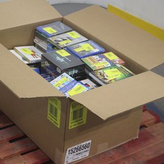 1 Parcel Box - 205 Pcs - DVD Discs, Blu-ray Discs, Ink, Toner, Accessories & Supplies - NEW/SEALED Products - Walmart