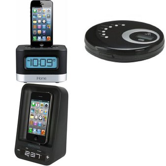 Pallet – 258 Pcs – Portable Audio & Video Players – Customer Returns – Onn, iHOME, RCA, MEMOREX