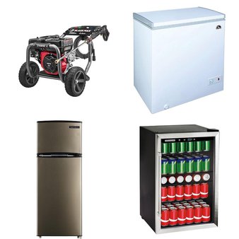 Pallet – 5 Pcs – Refrigerators, Pressure Washers, Freezers – Customer Returns – Black Max, Energy Star