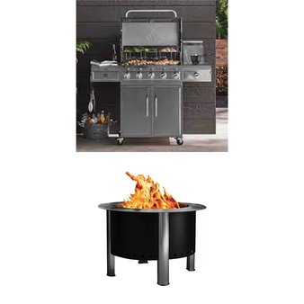 Pallet – 2 Pcs – Fireplaces, Grills & Outdoor Cooking – Customer Returns – Mm