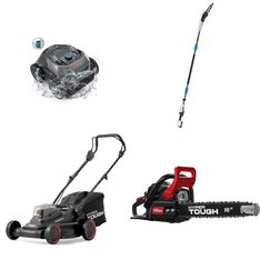 Pallet - 11 Pcs - Trimmers & Edgers, Hedge Clippers & Chainsaws, Mowers, Vacuums - Customer Returns - Hyper Tough, WEN, AIPER, Hart