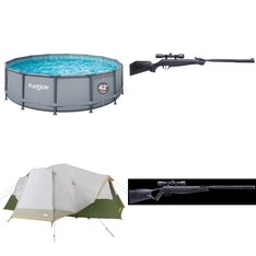 Pallet – 9 Pcs – Camping & Hiking, Firearms, Pools & Water Fun – Customer Returns – Crosman, Coleman, Funsicle, Ozark Trail