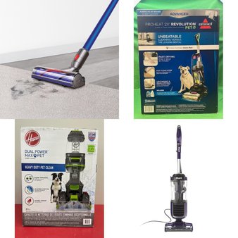 Pallet – 11 Pcs – Vacuums – Damaged / Missing Parts / Tested NOT WORKING – Hoover, Dyson, Shark, Bissell