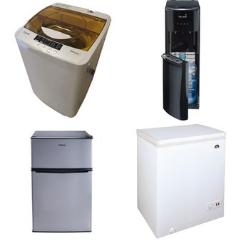 Pallet – 9 Pcs – Bar Refrigerators & Water Coolers, Refrigerators, Freezers, Laundry – Customer Returns – Galanz, Primo Water, Igloo, Panda