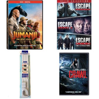 Pallet – 217 Pcs – DVD Discs, Accessories, Blu-ray Discs, Receivers, CD Players, Turntables – Customer Returns – Sony Pictures Home Entertainment, Wire Trak, Lionsgate Home Entertainment, Lionsgate