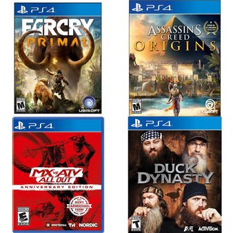 150 Pcs – Sony Video Games – New – Mx Vs ATV All Out Anniversary Edition (PlayStation 4), Far Cry: Primal (PlayStation 4), Madden NFL 19 (PS4), Call of Duty-Infinite Warfare(PS4)