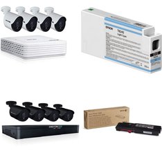 Pallet - 56 Pcs - Ink, Toner, Accessories & Supplies, Cordless / Corded Phones, Security & Surveillance - Open Box Customer Returns - Xerox, VTECH, Merkury Innovations, EPSON