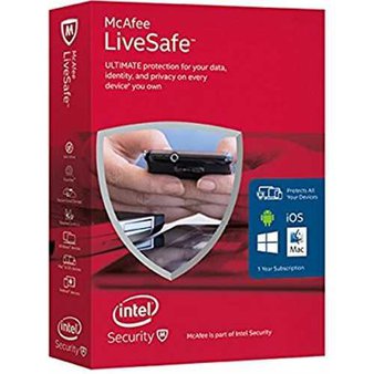 27 Pcs – McAfee Live Safe 2016 8129288 Guard against viruses – New – Retail Ready