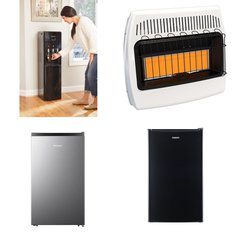Pallet - 7 Pcs - Bar Refrigerators & Water Coolers, Refrigerators, Heaters - Customer Returns - Galanz, HISENSE, Dyna-Glo, Primo